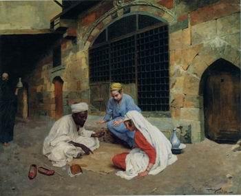 unknow artist Arab or Arabic people and life. Orientalism oil paintings 175
